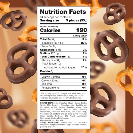 Chocolate covered pretzels bulk sweet and salty snack — South Shore Candy